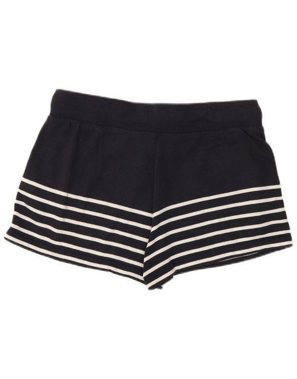 Pantaloni scurti sport Superdry pentru femei UK 14, mari, albastru, bumbac cu dungi