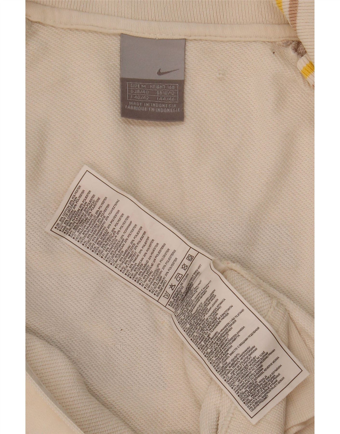 Jachetă de top pentru trening grafic Nike pentru femei Marea Britanie 10/12 Medium, alb, color block