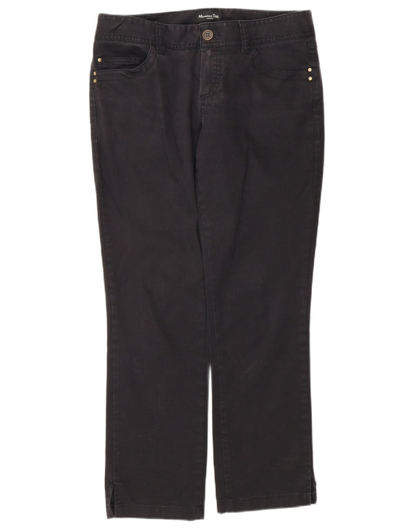 Massimo Dutti Pantaloni casual drepti pentru femei EU 38 Mici W28 L27 Negri