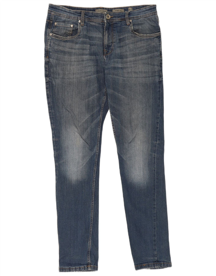 J. HART & BROS Blugi skinny pentru bărbați IT 50 Large W36 L30 Blue Bumbac
