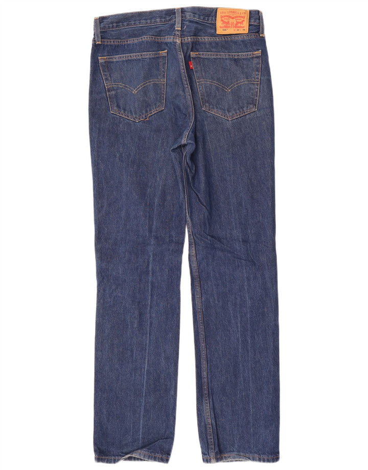 Blugi drepti pentru bărbați LEVI'S 516 W34 L34 Albastru