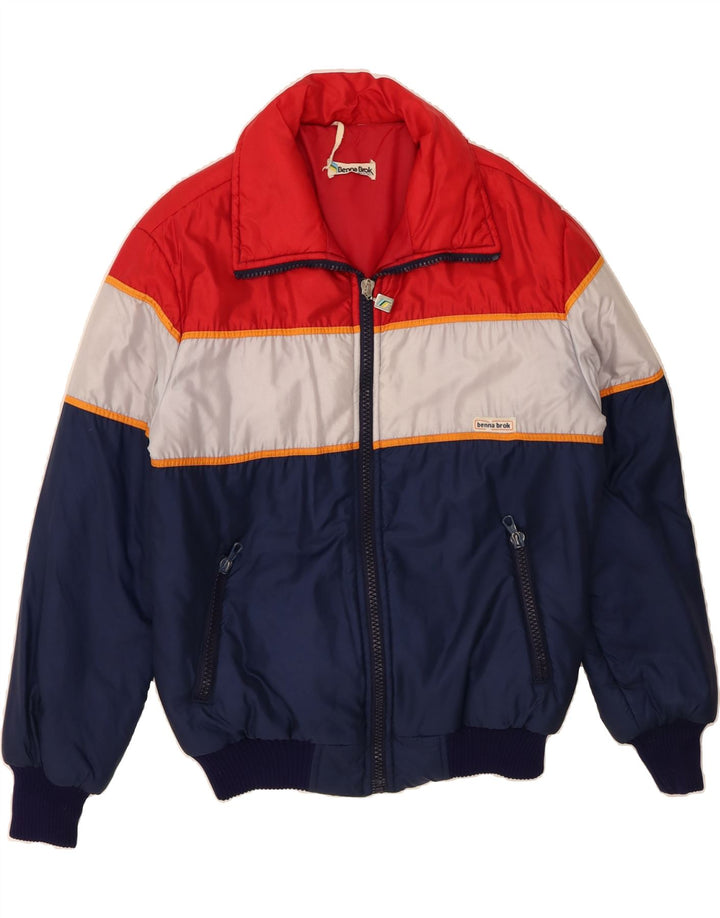 Jachetă căptușită pentru bărbați VINTAGE UK 40 mare, multicoloră, din poliamidă