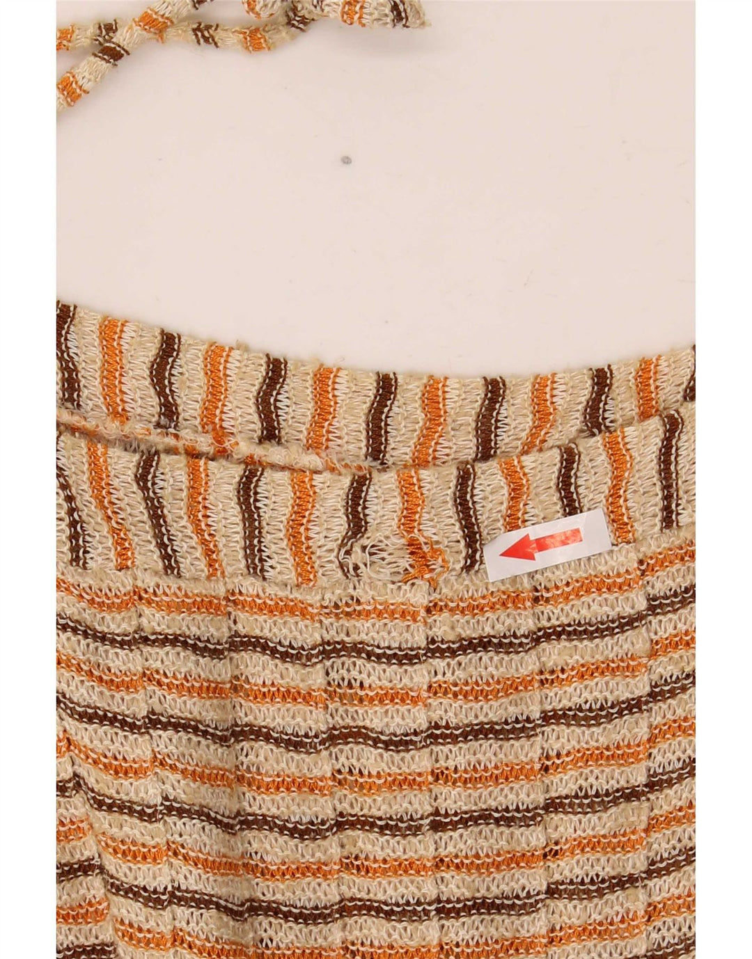 Rochie vintage pentru femei din tricot UK 12 Medium, multicolore, cu dungi