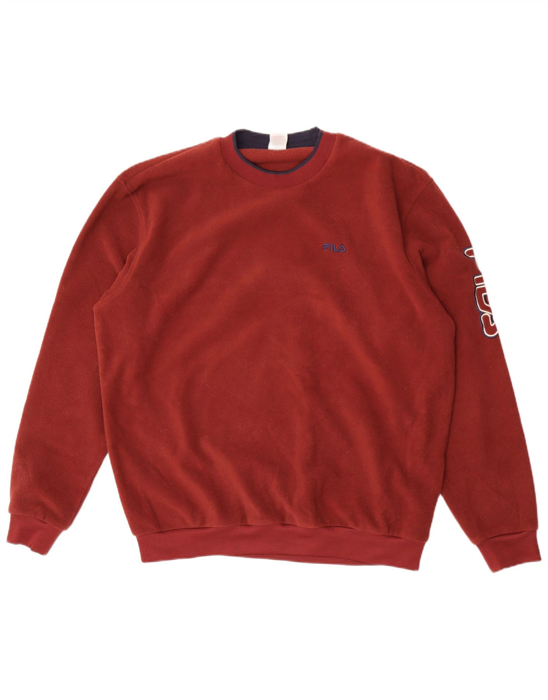 Pulover pentru bărbați Fila Graphic Fleece Poliester Maroon