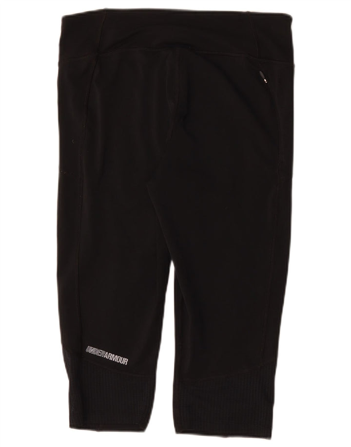 Leggings Capri grafic Under Armour pentru femei UK 14 Poliester negru mare