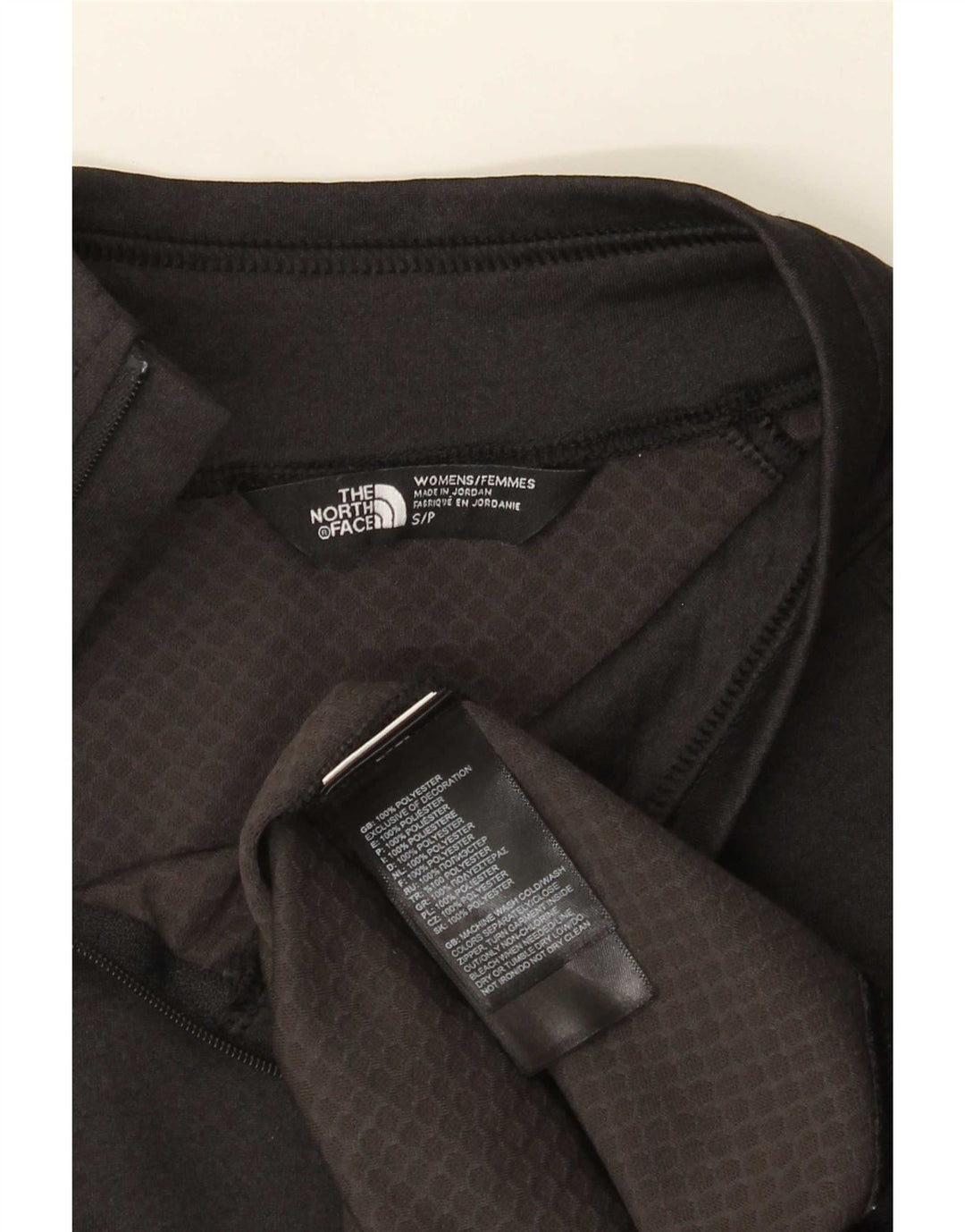 Top de trening The North Face pentru femei, cu fermoar și gât, cu pulover UK 10 Small Black
