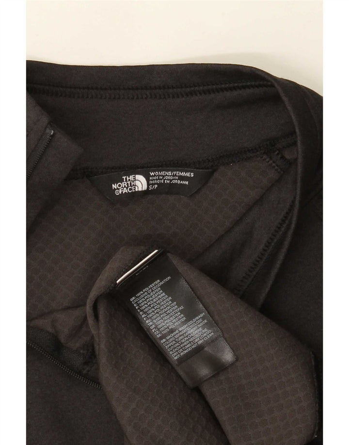 Top de trening The North Face pentru femei, cu fermoar și gât, cu pulover UK 10 Small Black
