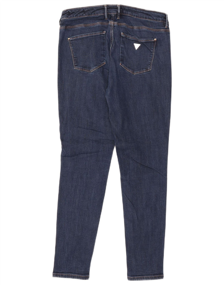 Blugi skinny jegging GUESS pentru femei cu talie medie L30 L28 bleumarin Lyocell
