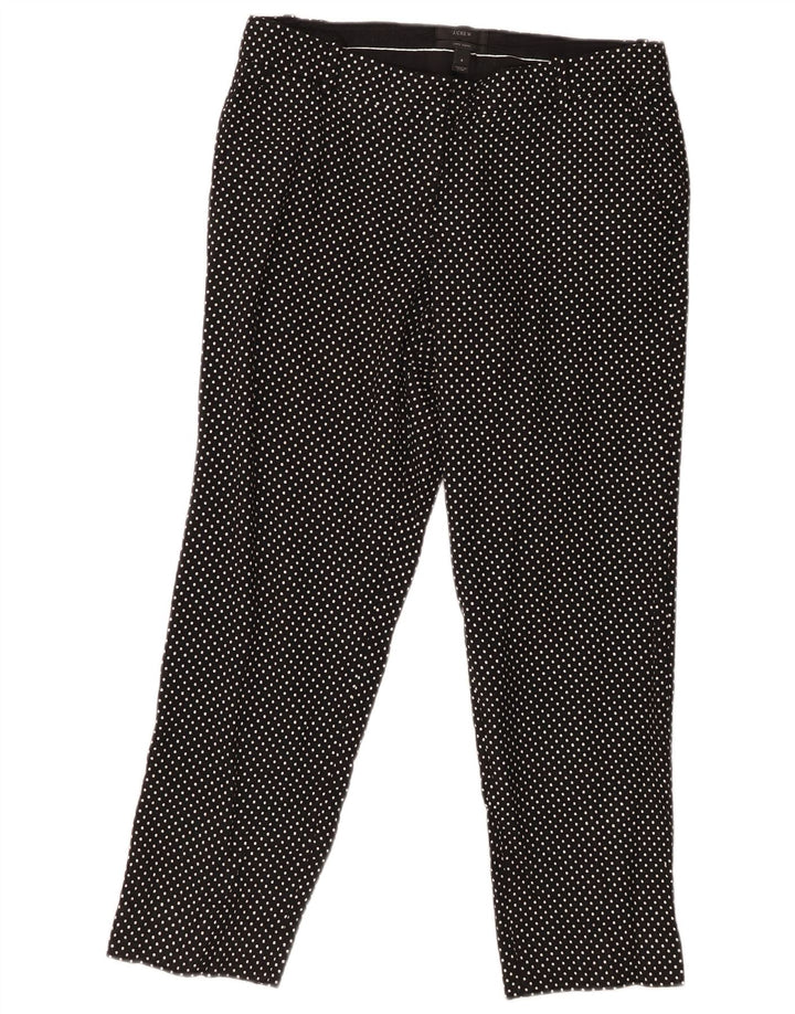 Pantaloni Capri slim pentru femei J. CREW US 6 Medium W30 L25 Black Spotted
