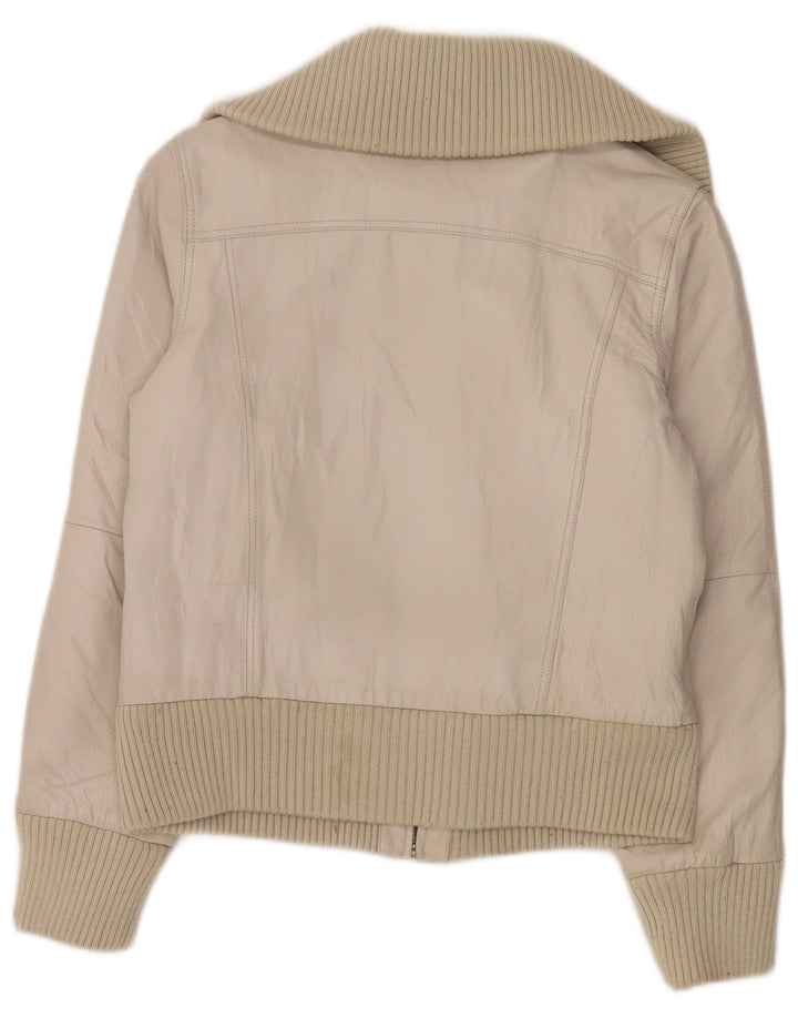 Geacă de piele pentru femei Conbipel IT 48 XL din piele albă