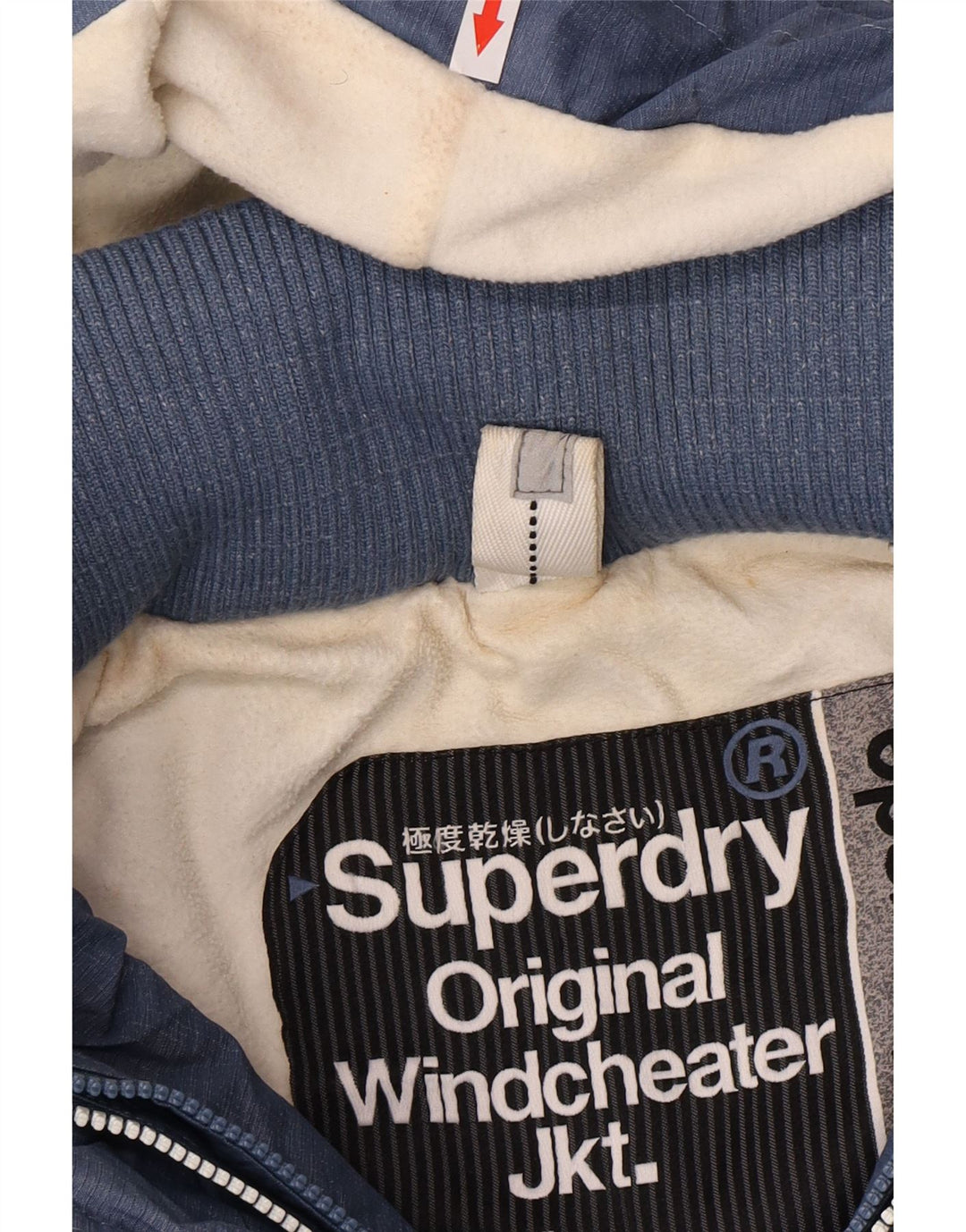 Jachetă Windbreaker cu grafică Superdry pentru femei UK 14 Medium Blue