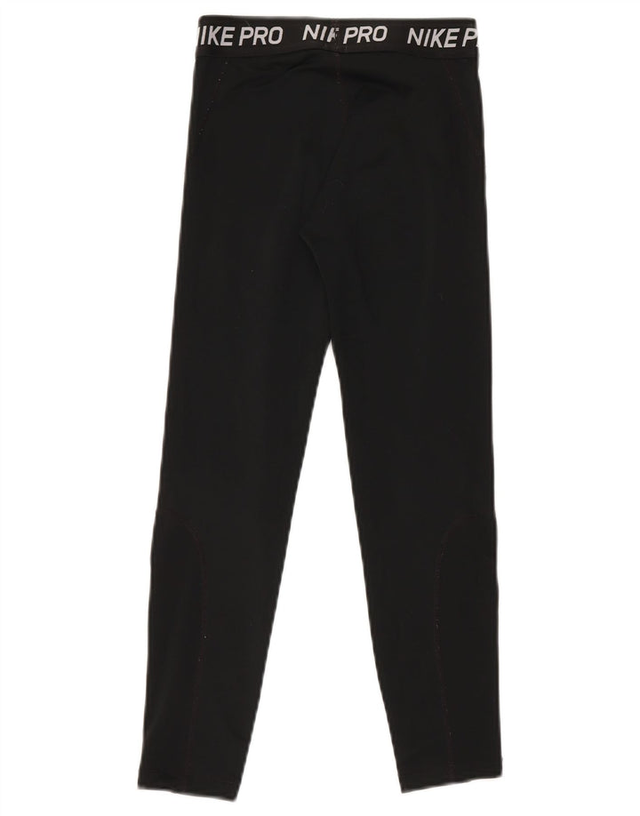 Jambiere grafice pentru fete NIKE 9-10 ani negru