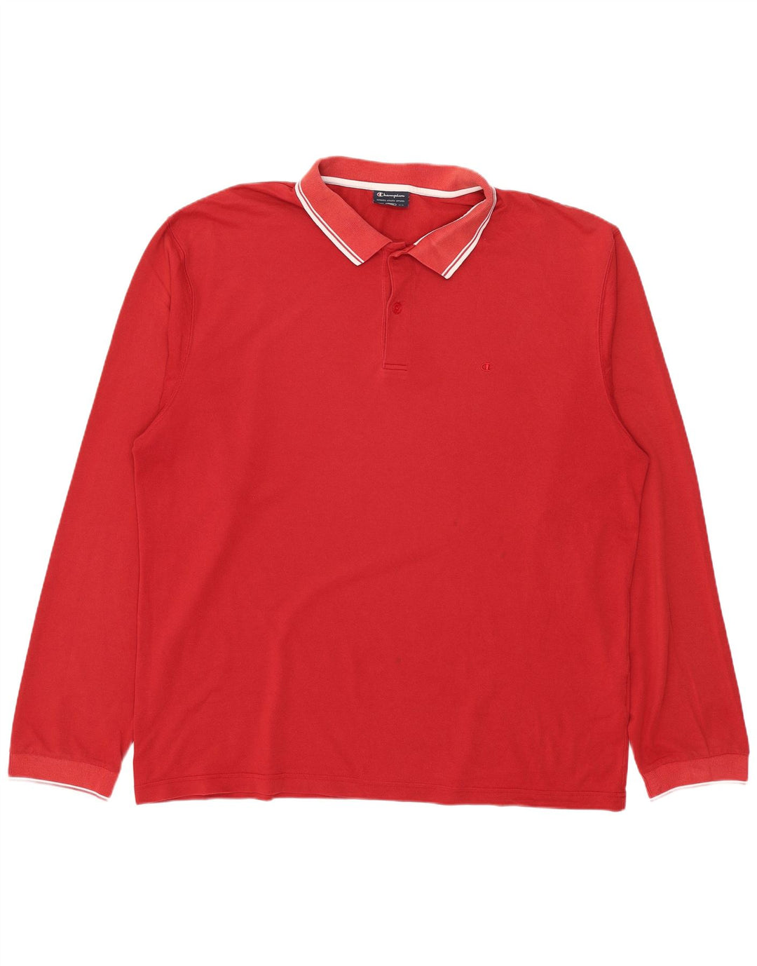 Tricou polo pentru bărbați Champion cu mânecă lungă 2XL roșu
