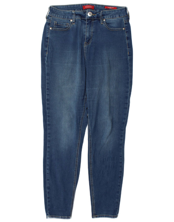 Blugi skinny pentru femei Guess cu talie înaltă W30 L29 albastru