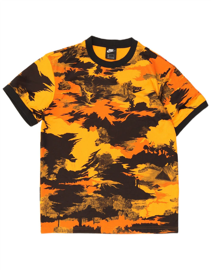 Tricou pentru bărbați Nike Top Mic Portocaliu Camuflaj Poliester