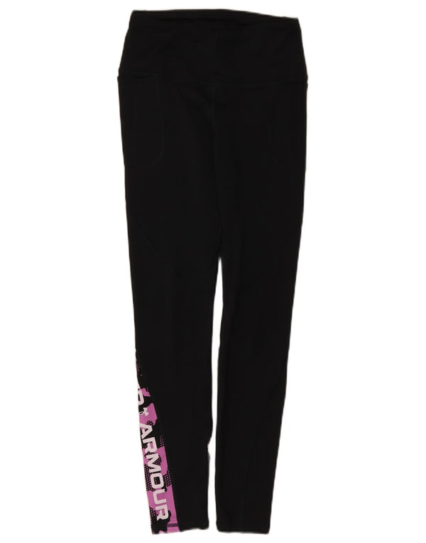Cold Gear Graphic Leggings pentru femei Under Armour UK 4 XS Camuflaj negru