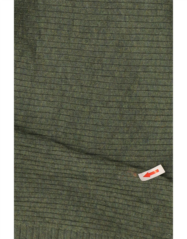Pulover pentru femei Marks & Spencer, cu fermoar, cu gât, UK 16, mare, verde