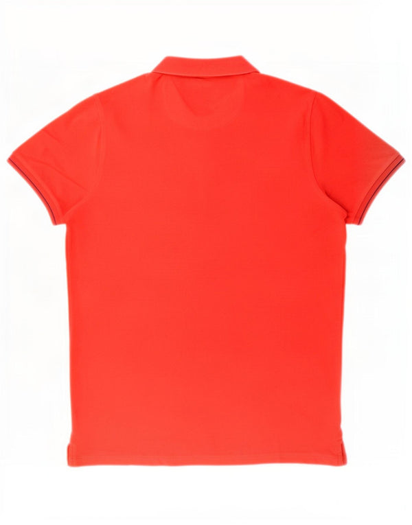 Liu Jo Mens Slim Fit Polo Shirt Large Red Cotton