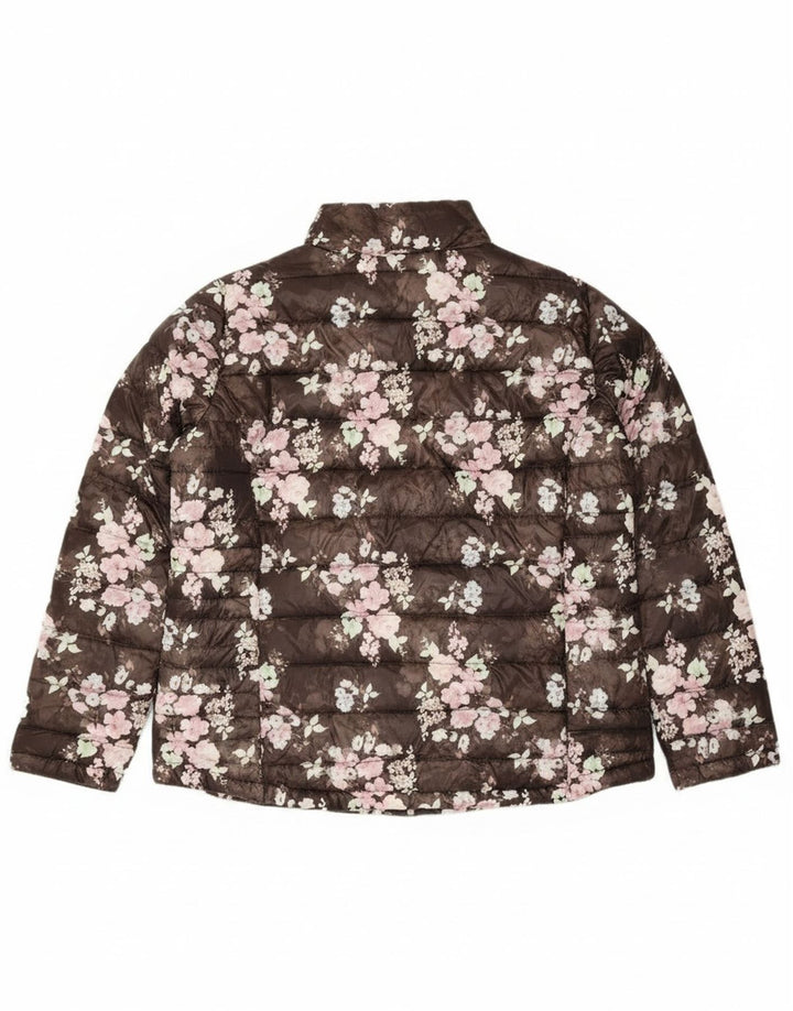 Jachetă căptușită pentru femei JANINA IT 46 Large Maro Floral