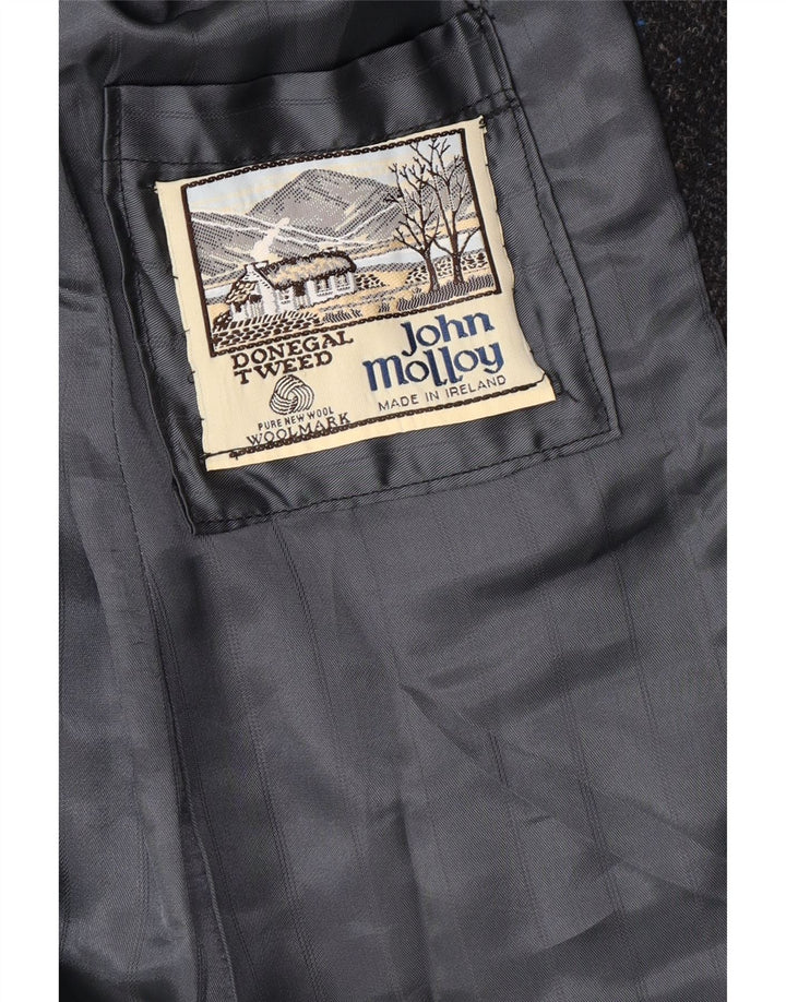 JOHN MOLLOY Jachetă pentru femei Donegal Tweed Blazer UK 12 Medium Gri