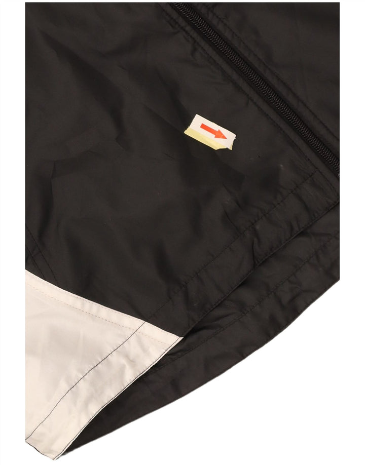 Jachetă de top pentru trening ASICS pentru bărbați XL, neagră, microfibre color block