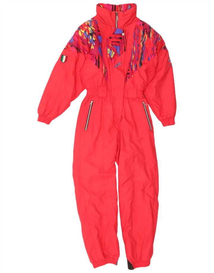 Salopetă de schi Fila pentru femei IT 44 Medium Red Colorblock