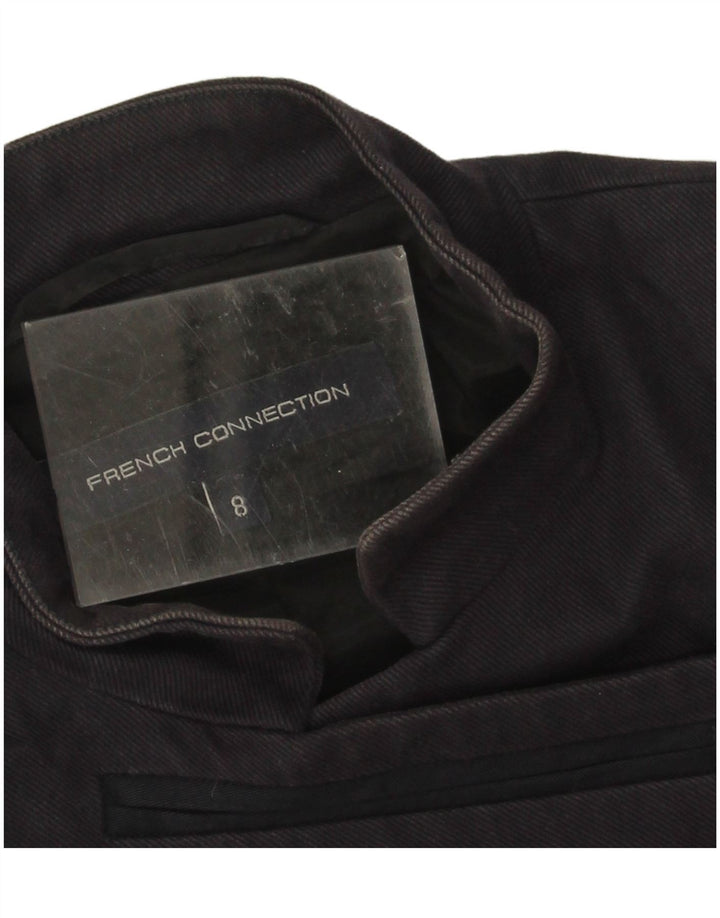 Sacou blazer pentru femei French Connection, cu 6 nasturi, UK 8, bumbac bleumarin mic