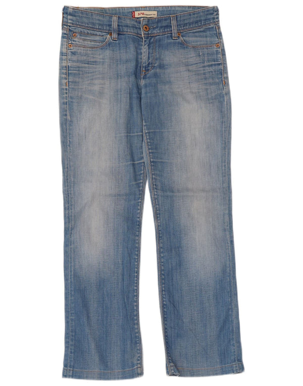 Blugi drepti 570 pentru femei Levi's W34 L29 Bumbac albastru