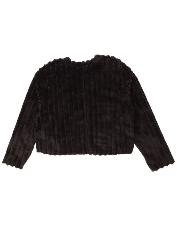 Pulover oversize din lână pentru femei Zara UK 8, poliester negru mic