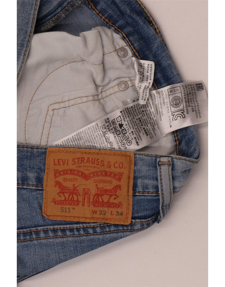 Blugi Levi's 511 Slim pentru bărbați W32 L34 Bumbac albastru