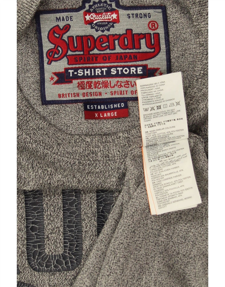 Tricou Superdry pentru bărbați XL, gri pete