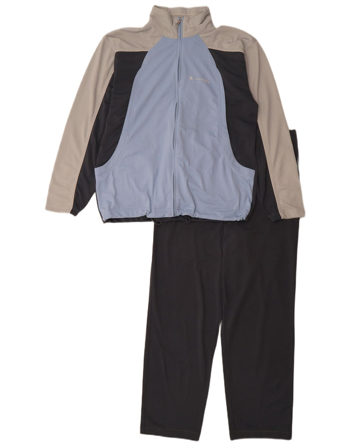 Trening complet pentru bărbați Champion Medium Black Colorblock Poliester