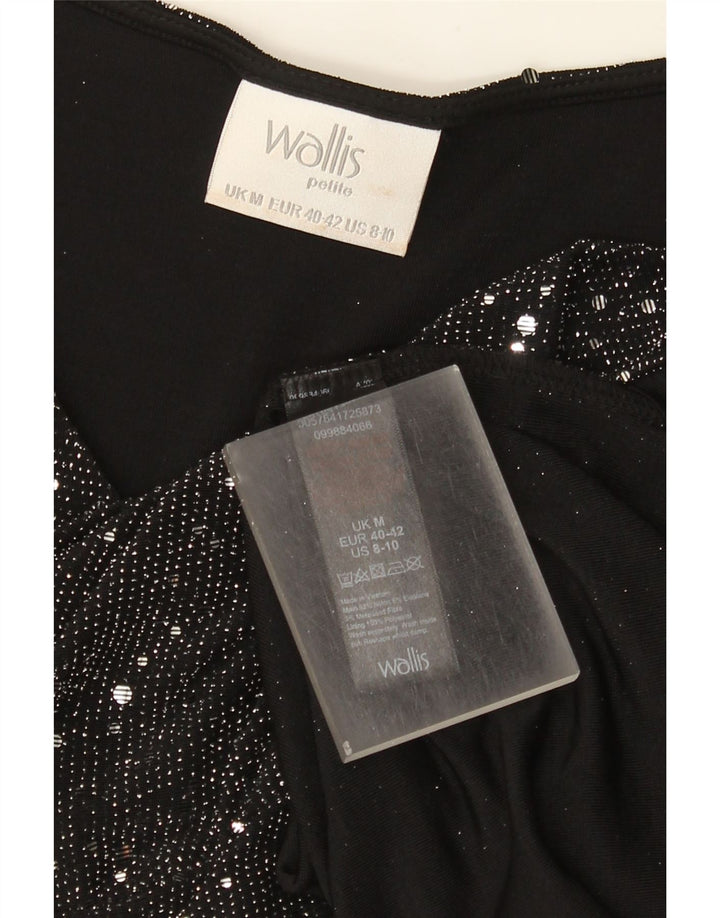Bluză fără mâneci pentru femei Wallis UK 14 Medium Black Spotted Nylon