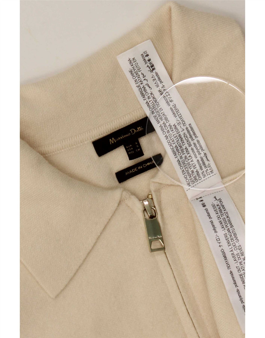 Pulover cardigan supradimensionat pentru femei Massimo Dutti UK 10 Small Off White