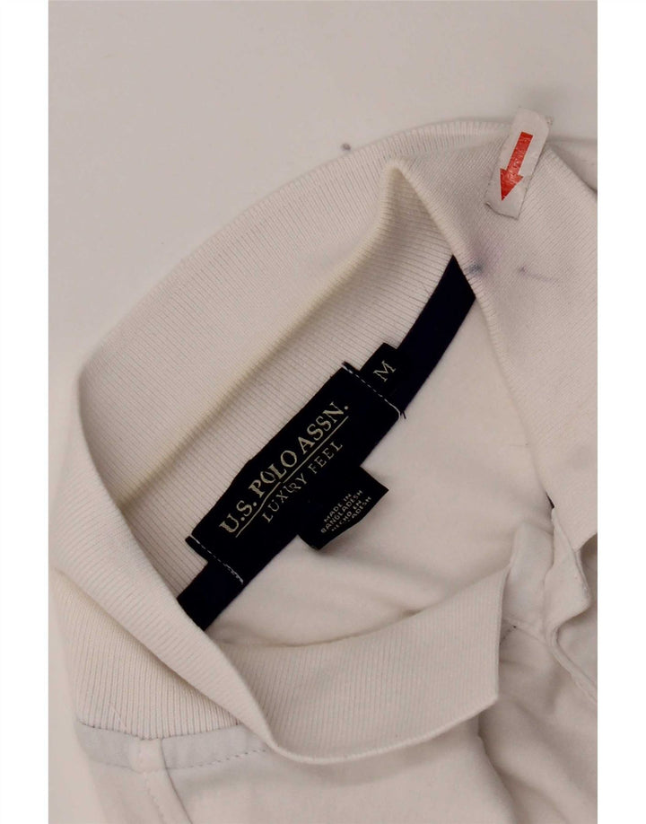 U.S. Polo Assn. Cămașă pentru bărbați, bumbac alb mediu