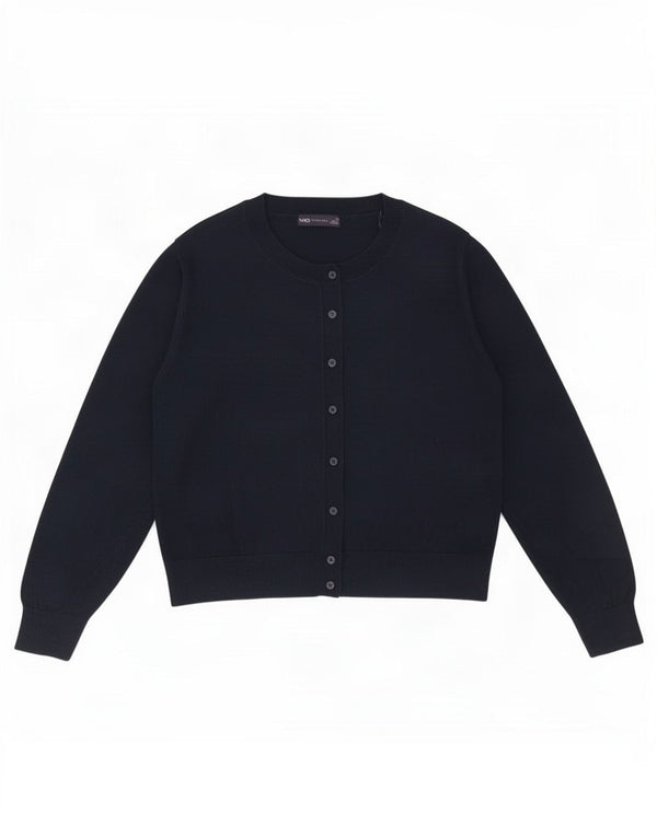 Pulover cardigan crop pentru femei Marks & Spencer UK 22 3XL Bumbac bleumarin