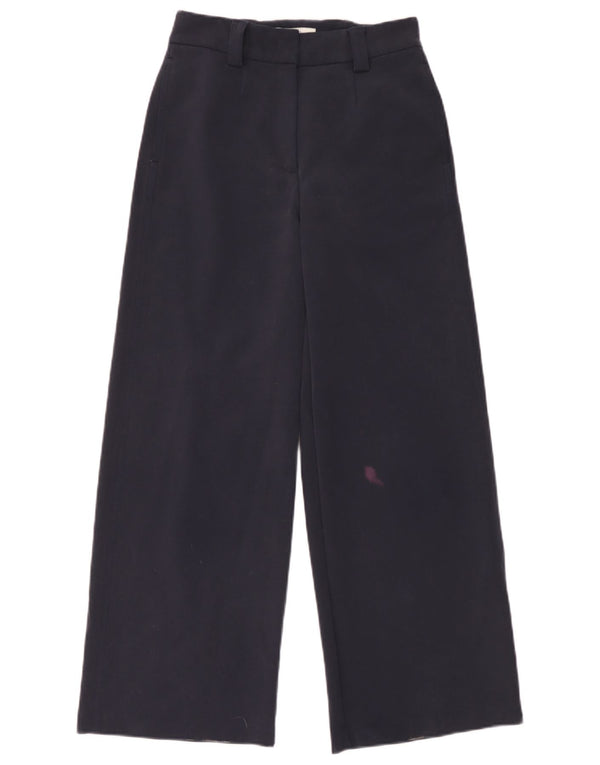 Pantaloni chino pentru femei cu talie înaltă Marks & Spencer UK 8 Small W26 L30 Bleu marine Bl