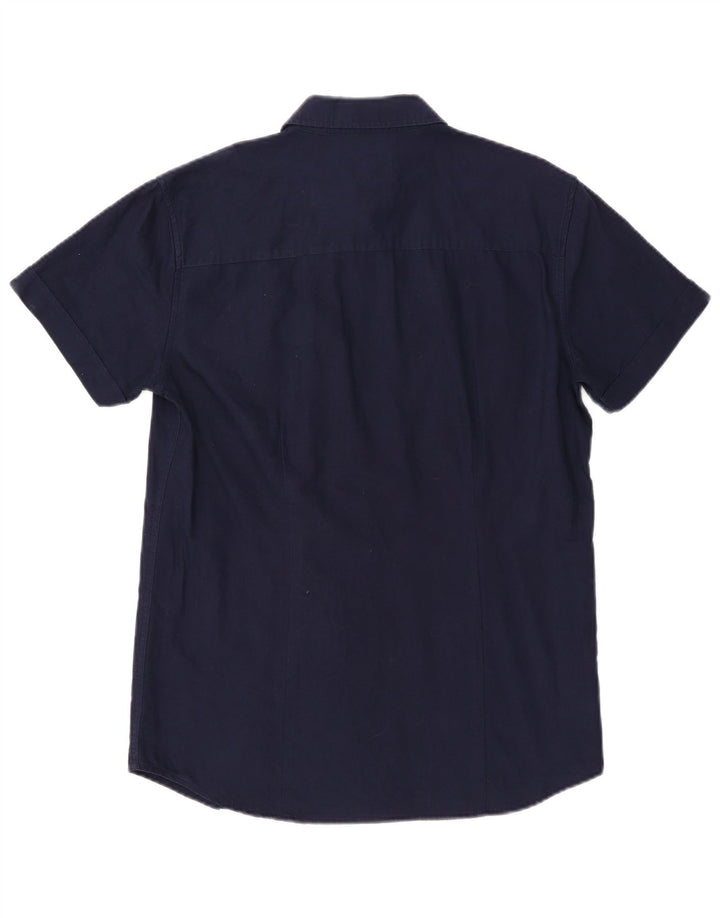 Cămașă pentru bărbați Wrangler Slim Fit, mare, albastru bleumarin, bumbac