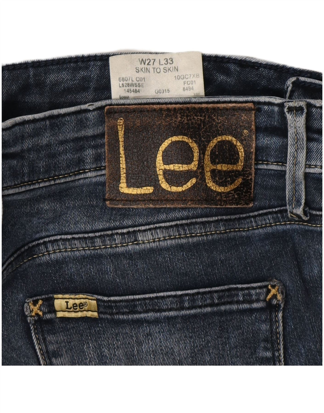Blugi skinny pentru femei LEE L27 L25 Bumbac albastru