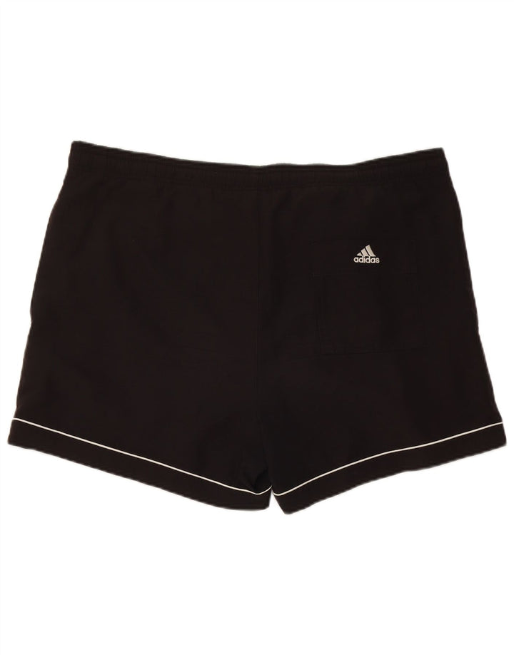 Pantaloni scurți de înot Adidas pentru bărbați, poliester mediu negru