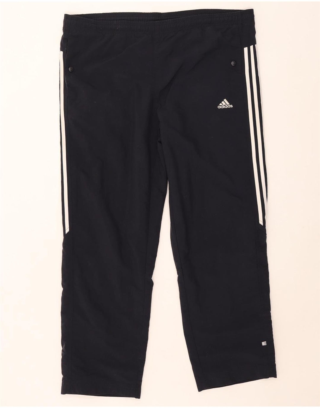 Pantaloni de trening pentru bărbați Adidas XL, poliester cu dungi, albastru bleumarin