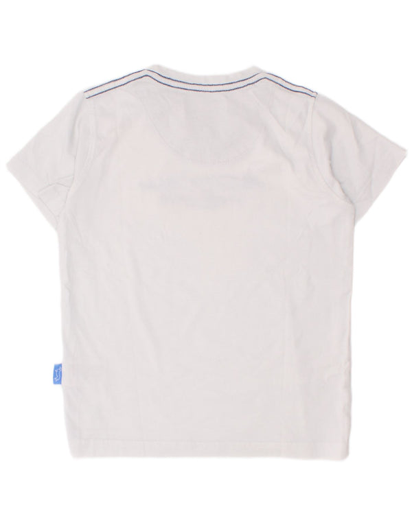 Tricou grafic Harmont & Blaine pentru baieti Top 5-6 ani bumbac alb