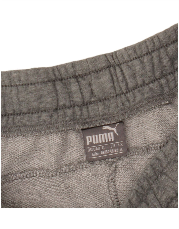 Pantaloni scurți sport grafic PUMA pentru bărbați, gri mediu, bloc de culoare