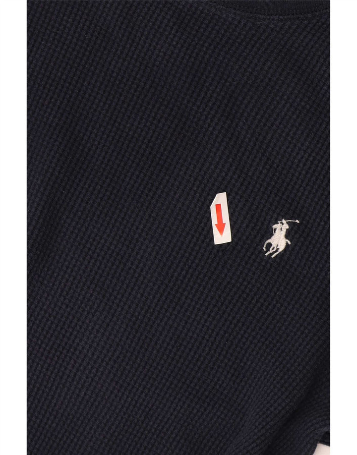 Top pentru bărbați Polo Ralph Lauren cu mânecă lungă, mediu, bleumarin, bumbac