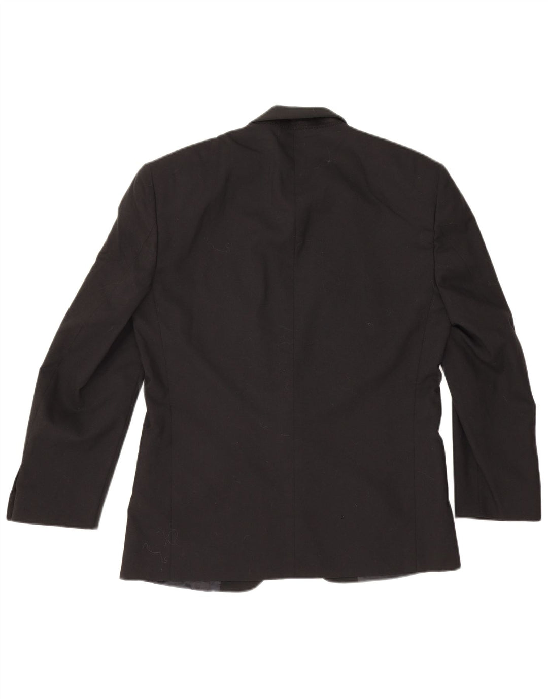 Jachetă vintage pentru bărbați cu 1 nasture IT 48 Medium Black Lână virgină Clasică
