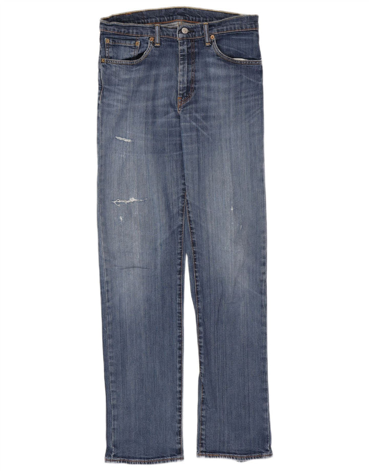 Blugi Distressed Straight 751 pentru bărbați LEVI'S L32 L34 Albastru