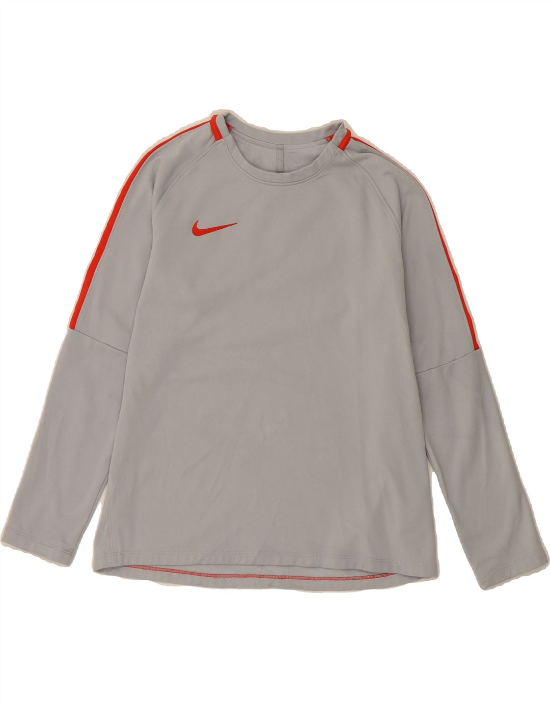 NIKE Dri Fit Top cu mânecă lungă pentru femei UK 14 Medium Gri Poliester