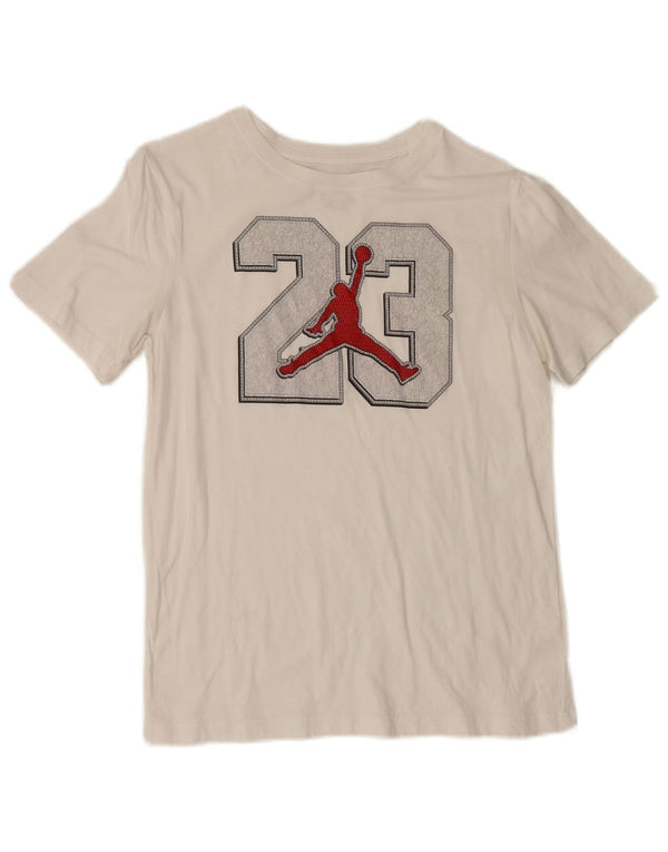 Tricou grafic pentru băieți Jordan Top 13-14 ani XL Sport alb