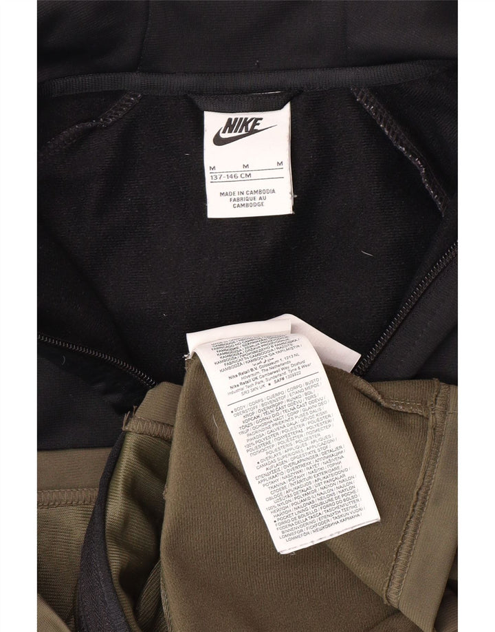 Pulover NIKE pentru fete, cu fermoar, 10-11 ani, mediu kaki, color block