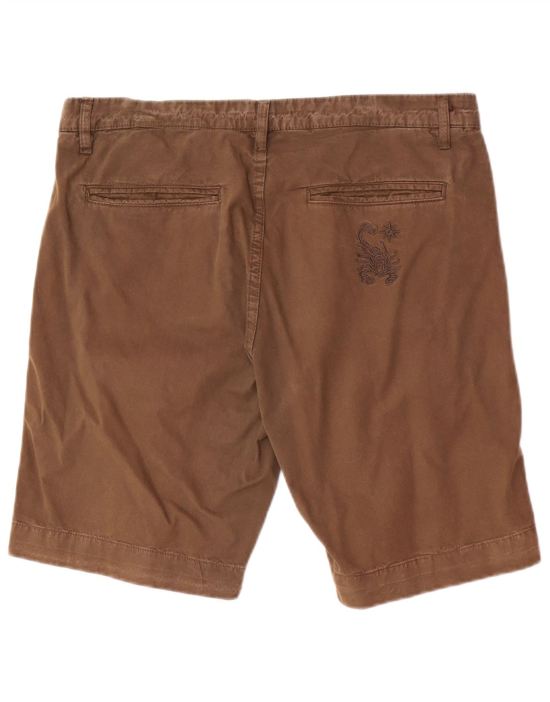 Pantaloni scurți chino obișnuiți pentru bărbați Scorpion Bay W33 bumbac maro mediu
